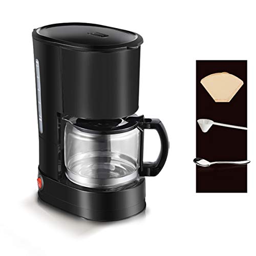 LTLWSH Filter Coffee Machine, Drip Coffee Makers with 0.6L Glass Jug Detachable Filter Coffee Machine 550W,Black