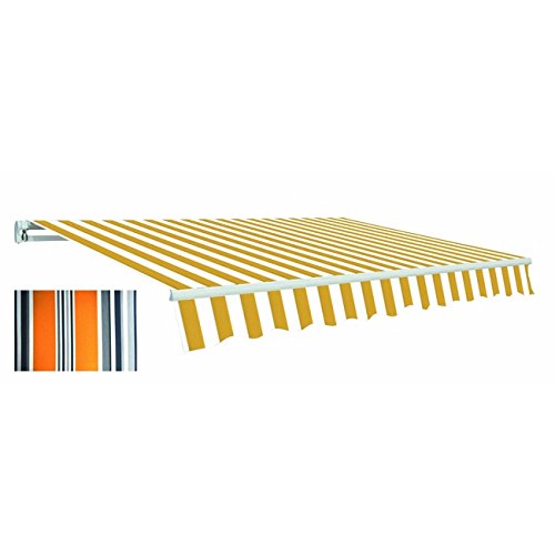  TENDA DA SOLE a soffitto/parete con bracci GRIGIO/ARANCIO 2,95X2 metri PAPILLON