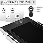 Goplus 2 in 1 Folding Treadmill, 2.25HP Superfit Under Desk Electric Treadmill, Installation-Free with Remote Control, APP Control and LED Display, Walking Jogging for Home Office - Image 4