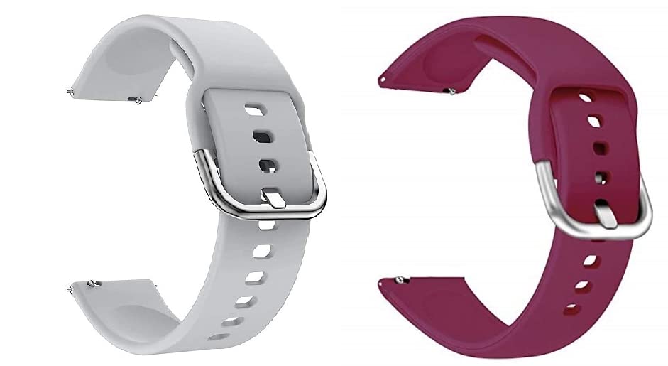 Ainsley 22 MM Watch Strap Compatible for Amazfit Gtr(47MM)|Gtr(47MM)|Gtr 2|Gtr 2 Lte|Gtr 2E|Gtr 3|Gtr 3 Pro|Gtr 4|Gtr(42MM) Glitter|Nexo|Pace|Stratos 3|Stratos|Stratos+ Smart Watch (Pack of 2)(Grey&Wine) (B0BMVHD1S9) Amazon Price History, Amazon Price Tracker