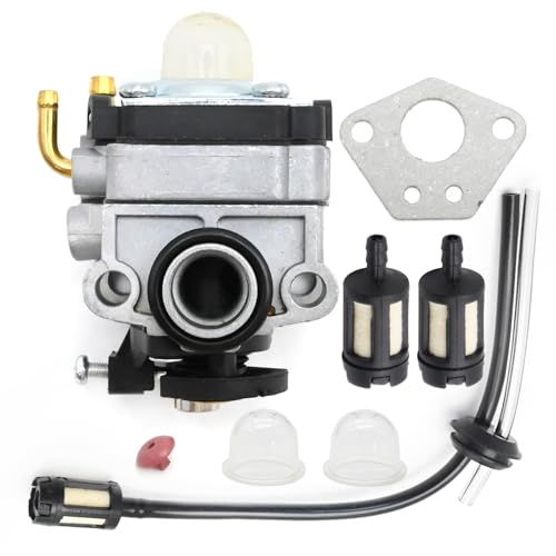 JUUDDENPARTS Carburettor Carb Kit with Fuel Filter Fuel Line, Replacement for BS Strimmer Replacement for JCB M25 PLT25AF TRY25PGTA 25CC Strimmer