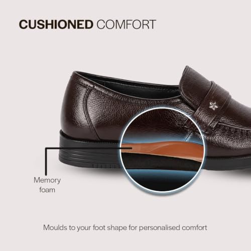 Image of FAUSTO Men Leather Formal Pull-On Shoes