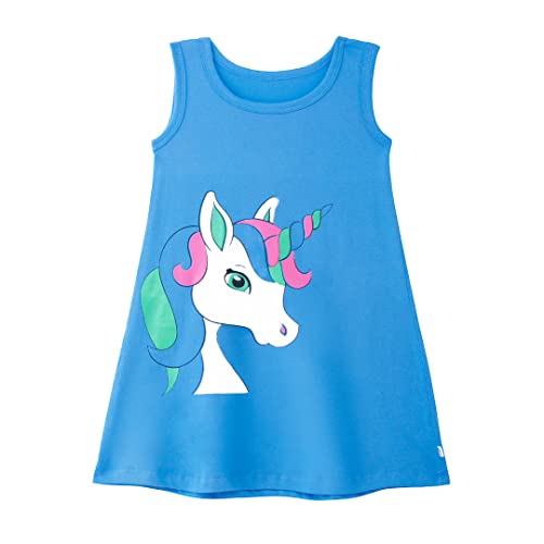 Image of YouGotPlanB 100% Cotton Printed Above Knee Length Dress for Girls