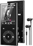 Lecteur MP3 Bluetooth 5.3, sans Stockage MP3 Player avec 2 Emplacements pour Cartes TF, Écran Couleur 2,4