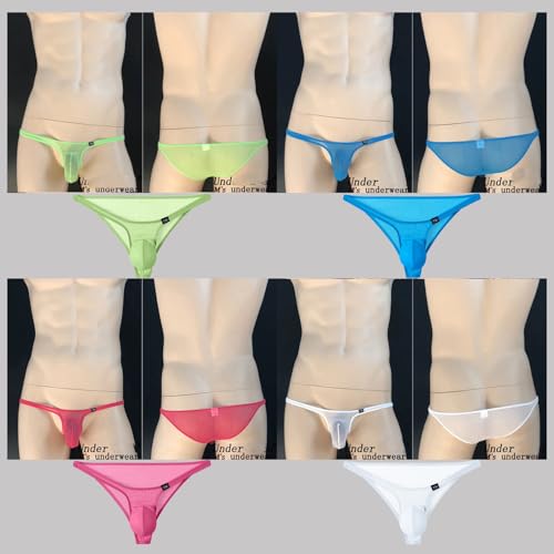 Men's Transparent Brief Mesh Low Waist Men's Underwear2