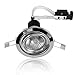 Price comparison product image MiniSun | GU10 Polished Chrome Tiltable Steel Ceiling Recessed Spotlight Downlight | Ceiling Spots, Home Décor & Improvement Essential