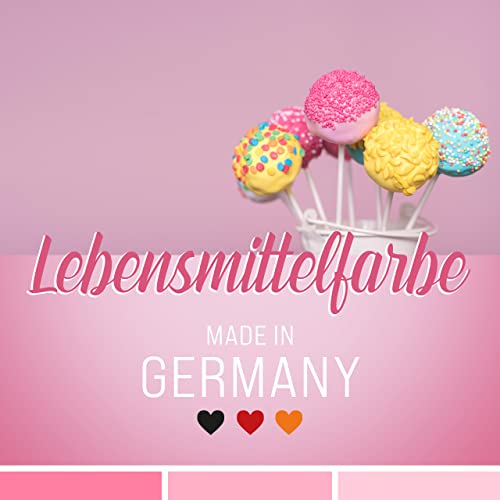 Belissia Lebensmittelfarbe Rosa - 10ml flüssig & hochkonzentriert - Lebensmittelechte Speisefarbe zum Backen, Kochen, Fondant & DIY - vegan, stark färbend, geschmacksneutral