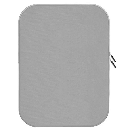 Pawtec Shockproof Neoprene Protective Storage Carrying Sleeve Case - Compatible with Apple 12.9 Inch iPad Pro Retina Tablet - with Extra Storage Pocket for Accessories and Wall Charger (Silver) - Thumbnail 3