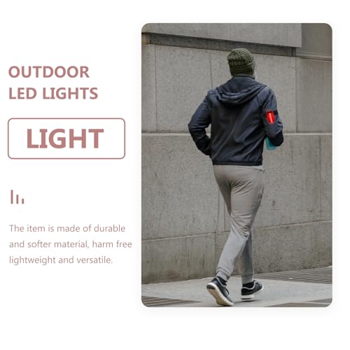Abaodam Lámparas LED Multifunción 2 Piezas Clip para Mochila, Luz de Advertencia Roja para Correr y Bicicleta, Luz Frontal de Exterior para Seguridad Nocturna en Actividades al Aire Libre - imagen 8
