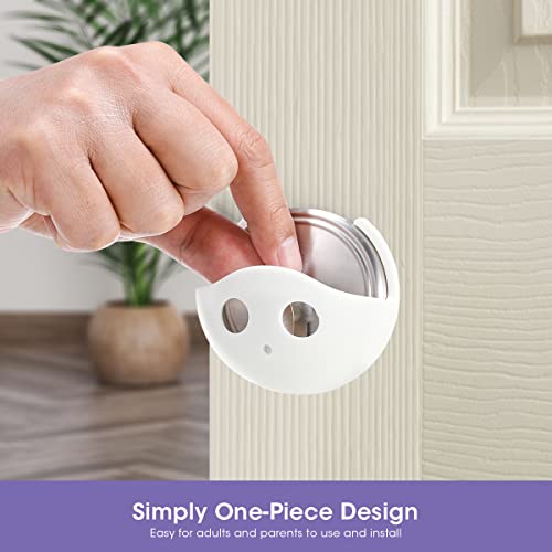 Magicfour Child Proof Deadbolt Lock, 2 Pack Door Safety Deadbolt Lock for Kids, Universal Size Deadbolt Child Safety Lock Cover Fits Most Deadbolt - Thumbnail 5