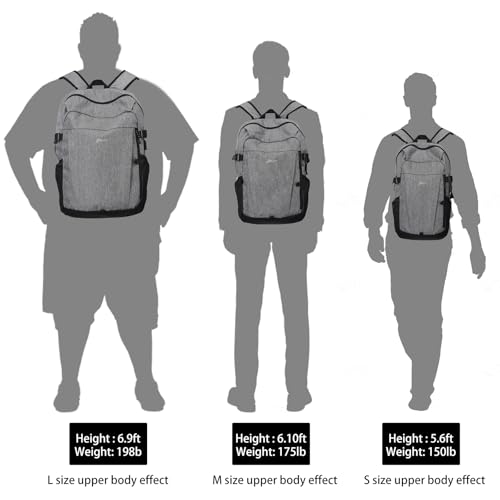 BESMART Travel Backpack for Women & Men, Lightweight Backpacks with USB Charging Port in 3 Size, TSA 13.5/15.6/17.3 inch Laptop Backpack, Casual Hiking Daypack for Camping Weekender Business Outdoor3