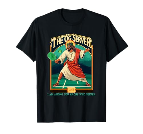 Christian Pickleball Jesus OG Server Jugador religioso Camiseta