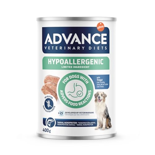 Advance Diets Nassfutter für Hunde – Hypoallergenic Limited Ingredient Forelle – 6 Packungen mit je 400 g