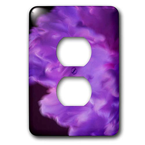 Cache-prise 3dRose LSP_36805_6 plaque murale robuste motif violet anti-rayure - 2