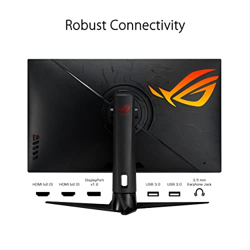 ASUS ROG Swift PG329Q - 32 Zoll WQHD Gaming Monitor - 175 Hz, 1ms GtG, G-Sync kompatibel, DisplayHDR 600 - Fast-IPS Panel, 16:9, 2560x1440, DisplayPort, HDMI, USB-Hub, ergonomisch – Bild 7