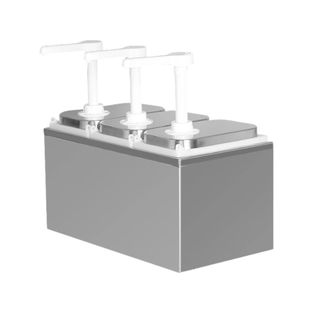 Distributeur de sirops de cuisine manuel en acier inoxydable inoxydable grande capacité