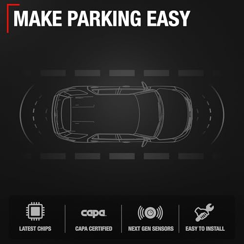 Image of T1A Front /Rear Bumper Parking Aid Sensor, 4-pc - Compatible with 2018-2019 Ford Edge, 19-21 Ford Explorer; 20-21 Lincoln Nautilus - Backup Reverse Parking Assist Kit - OEM HU5Z15K859AAT