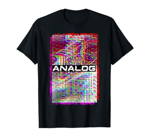 Synthesizer Glitch Modular Analog Synth T-Shirt