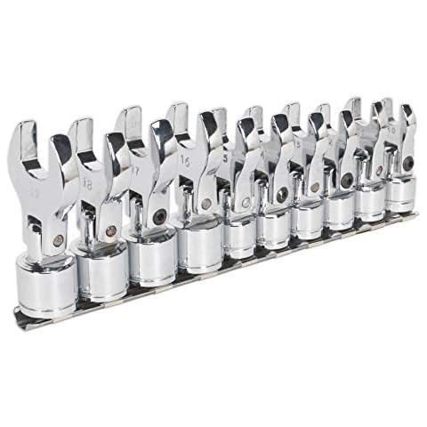 Sealey 10pc Flexible Crow's Foot Spanner Set thumbnail