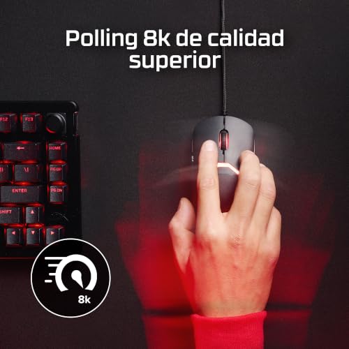 ¿Fatiga al jugar? El ratón con cable gaming modular Hyperx Pulsefire Saga ligero es tu solución 4