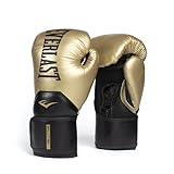 Everlast Elite 2 Boxing Gloves (Gold/Black, 16oz)