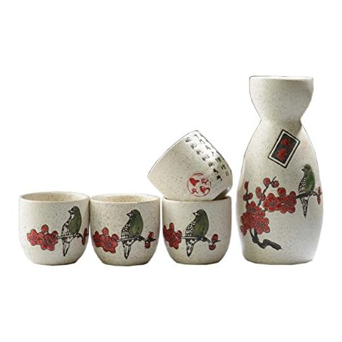 FANCYPUMPKIN Japanese Ceramic Sake Bottle Set Cover