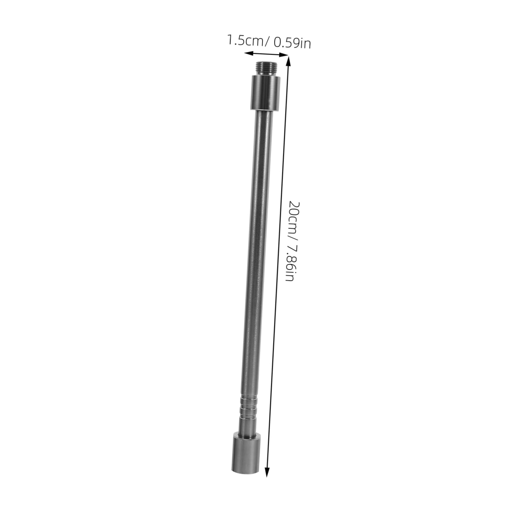 LIOOBO Aluminum Alloy Gas Lamp Extension Rod Torch Extender Pole for Height Adjustment