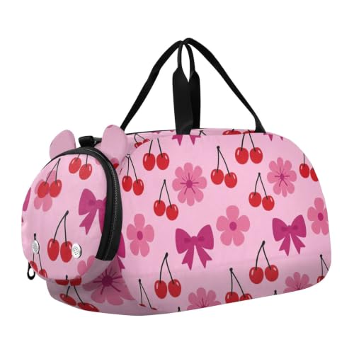 Bolsa de lona infantil con asas cómodas, espaciosa para ropa de danza y deporte