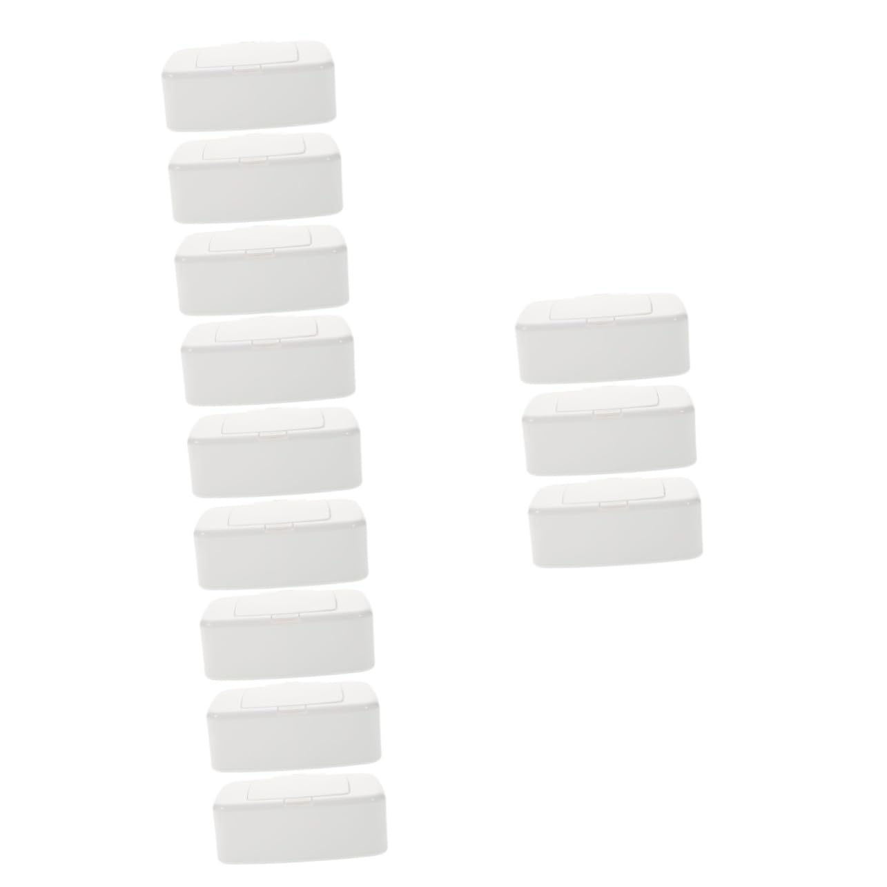 Ciieeo 12 Pièces Boite à essuyer lingettes pour bébés essuyer Le récipient étui à lingettes avec Couverture lingettes humides boîte de mouchoirs humides Tissu de bébé