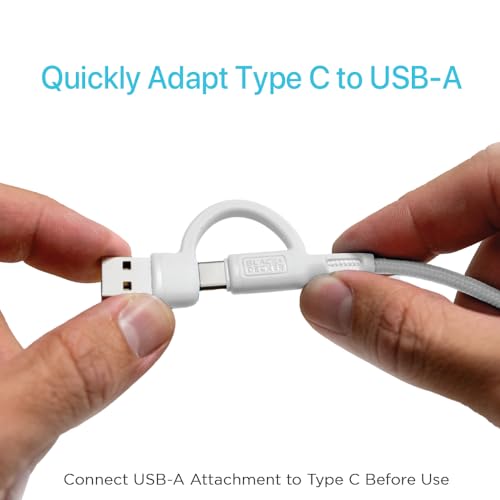 Base para laptop BLACK+DECKER con tapete y cargador blanco miniatura 6