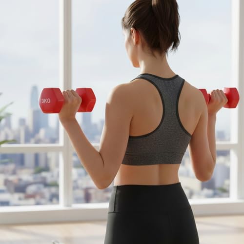 Image of Amazon Brand - Solimo Vinyl Dumbbell