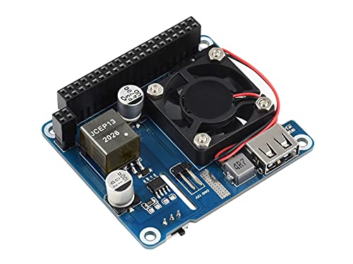 POE HAT for Raspberry Pi 4B 3B+,802.3af/at-Compliant,Power Over Ethernet HAT (C) Expansion Board for Raspberry Pi 3B+ 4B,with Cooling Fan and Heatsink
