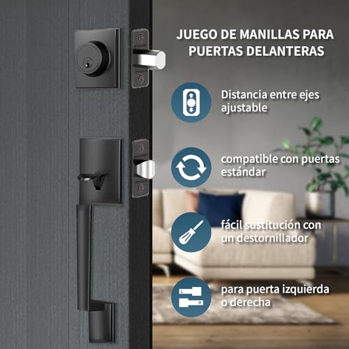 Cerraduras para puerta principal de madera 12 Imagen adicional