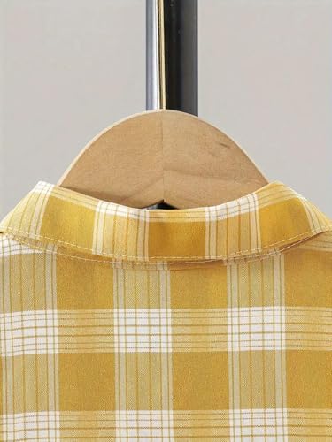 Image of TAGAS Boys Checkered Shirt | Kids Plaid Casual Shirts | Short Sleeve Regular wear Clothes for Boys | Stylish Summer, Party, Holiday, Beach