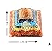 Chakra Balancing Pyramid || Positive Energy Pyramid || Vastu Energy Pyramid || EMF Protection Pyramid || Meditation Crystal Pyramid (7-Chakra-Shree-Yantra-A-Pyramid-2 Inch)