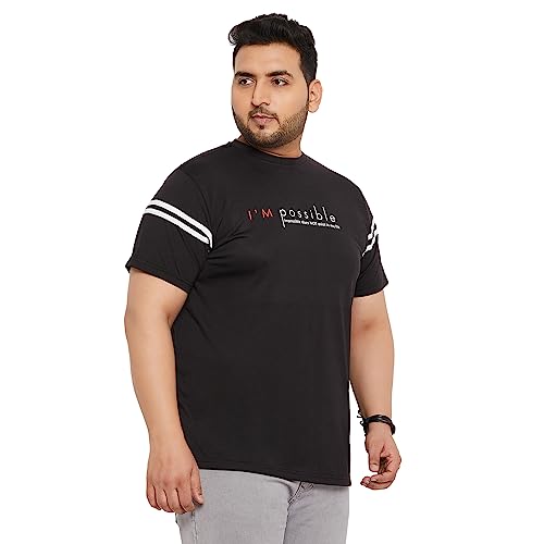Image of Bigbanana Plus Size Men's Regular Fit Printed Round Neck Tshirt