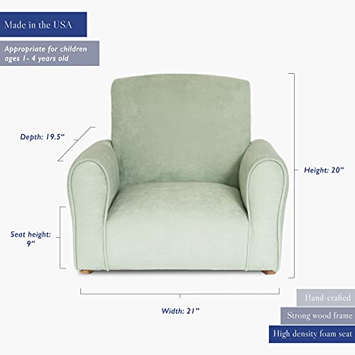 Kid's Chair, Toddler's Upholstered Armchair, Child's Rocking Chair (Seafoam Green, Rockers), (Kc100) #TOP2