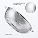 Gulex Colander Stainless Steel 3-Quart, Metal Strainer with Base, Strainer for Kitchen Food, Dishwasher Safe