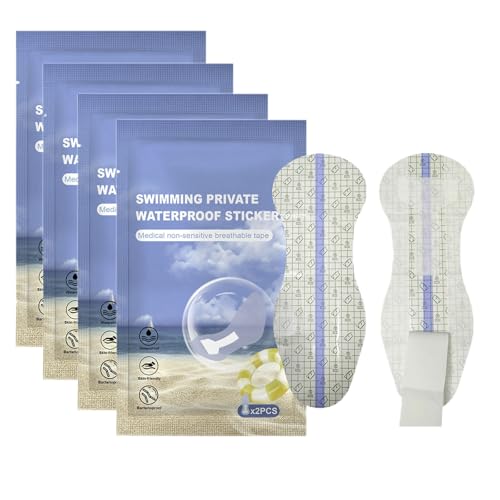 スイムパンティライナー、水泳用パンティライナー 、生理 プール用ナプキン、生理プール用ナプキン、水泳用ナプキン、水泳のための防水生理用ナプキン、女性のための 8個パンティーはさみ金、PU の明確な衛生学はさみ金水泳、浜のための携帯用衛生学私用パンティーはさ