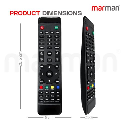 Image of marman Compatible with Blaupunkt Tv Remote Control Applicable for LCD LED TV Non Voice Command and Google Assistant Pairing not Required - Make Sure Existing Controller Replicate As Similar Model