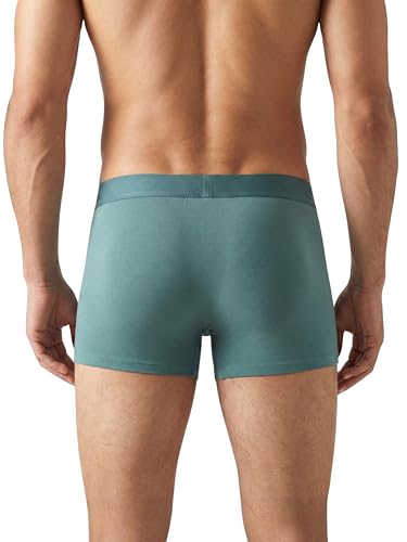 Image of MAOU Men's Premium Cotton Modal Boxer Briefs | Ultra-Soft Stretch Fabric with 5% Spandex | Moisture-Wicking, Breathable, No Ride-Up Underwear for Daily Comfort (M-XL)