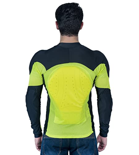 WICKED STOCK Mesh Armored Motorcycle Shirt for Men & Women - CE Level 2 Mesh Motorcycle Protective Shirt for Summer - Soft, Stretchy & Lightweight Motorcycle Armored shirt with Removable Padding - Thumbnail 6