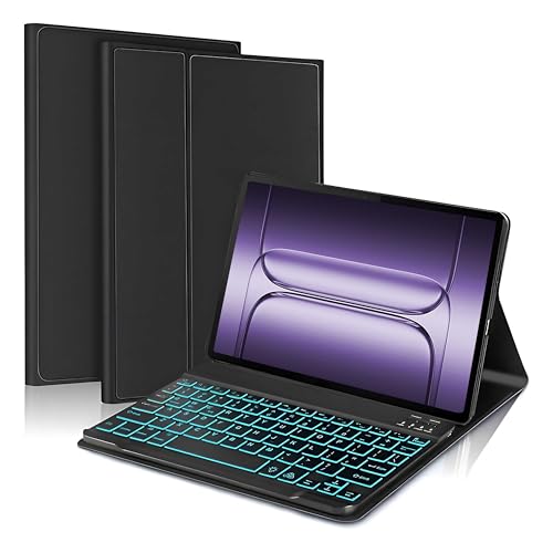 Image of ProElite Keyboard case for OnePlus Pad 3 13.2 inch 2025, Magnetic Detachable Wireless Bluetooth Keyboard for OnePlus Pad 3 13.2 inch 2025 [Built-in 7-Colors Backlit], Black