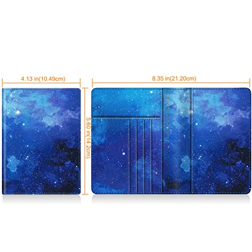 Image of FINTIE Passport Holder, Slim Travel Wallet RFID Blocking Card Case Cover Passport Cover Protector Essentials with Credit Card Slots for Women /Men | Slim