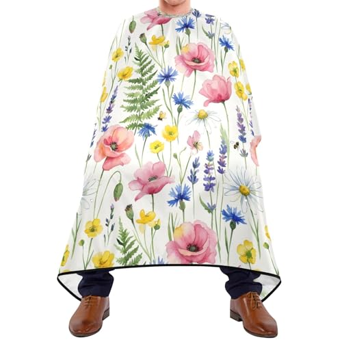 Capa para corte de cabello impermeable Qilmy 65 x 55 in miniatura 1