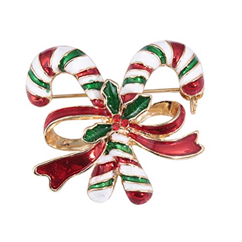 Preisvergleich Produktbild BESTOYARD Weihnachtsbrosche Weihnachten Kristall Strass Brosche Schmuck Kleidung Zubehör Geschenk (Bow)