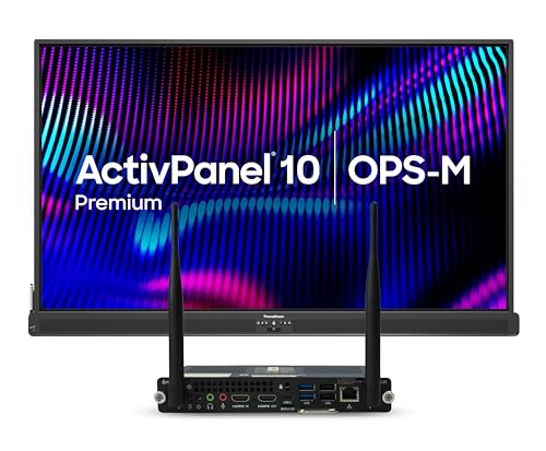 Image of Promethean ActivPanel 10 Premium 86 inch High Specification Digital Whiteboard for Office or Class, 4K UHD, OS Flexible Device, Panel & Wall Mount Included, Bundled N97 Windows OPS, 3 Year Onsite Support
