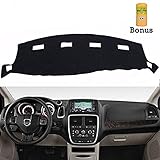 Big Ant Dashboard Cover for Dodge Ram 1500 2500 3500 2002-2005 Black Carpet Dash Cover Mat,Custom Fit Dashboard Protector