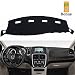 Big Ant Dashboard Cover for Dodge Ram 1500 2500 3500 2002-2005 Black Carpet Dash Cover Mat,Custom Fit Dashboard Protector