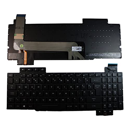Clavier PC Asus GL503GE EN038T Power4Laptops noir rétroéclairé AZERTY UK
